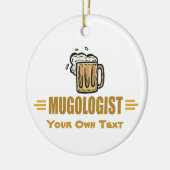 Funny Beer Mok Keramisch Ornament (Links)