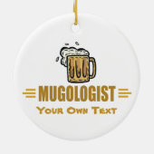 Funny Beer Mok Keramisch Ornament (Achterkant)