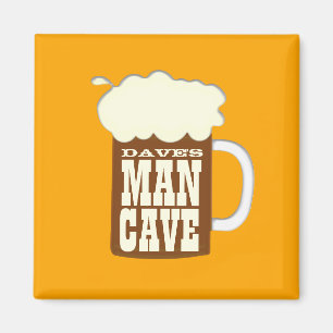 Funny Beer Mok Man Cave Magneet
