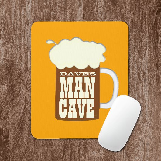 Funny Beer Mok Man Cave Muismat