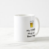 Funny Beer Mokken ... drink bril (Voorkant rechts)