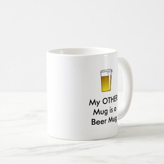 Funny Beer Mokken ... drink bril (Voorkant rechts)