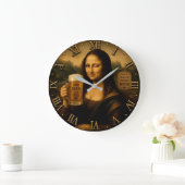 Funny Beer Mona Lisa Grote Klok (Huis)