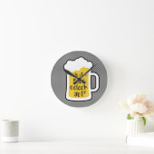 Funny Beer O'Clock Ronde Klok (Huis)