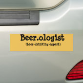 Funny Beer, oloog Bumpersticker (Op auto)