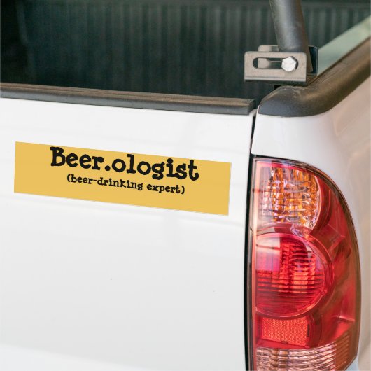 Funny Beer, oloog Bumpersticker (Op Truck)
