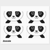 Funny beer panda beer panda rechthoekige sticker (Vel)