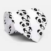 Funny beer panda beer panda stropdas (Opgerold)