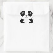 Funny beer panda beer panda vierkante sticker (Tas)