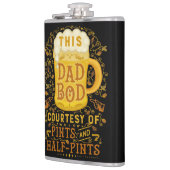 Funny Beer Papa Bod Humor Vaders Dag  Heupfles (Links)