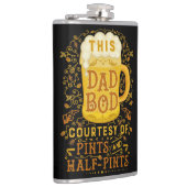 Funny Beer Papa Bod Humor Vaders Dag  Heupfles (Rechts)