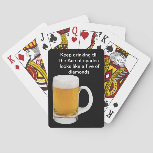 Funny Beer Playing Cards Speelkaarten (Achterkant)