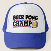 Funny Beer Pong Champ pet (Voorkant)