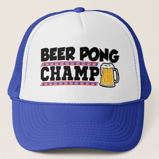 Funny Beer Pong Champ pet (Voorkant)