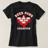 Funny Beer Pong Champion T-Shirt (Design voorkant)