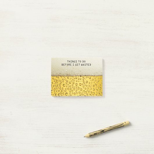 Funny Beer Post-it Post-it® notes (Op bureau)