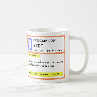Funny Beer Prescription Coffee Mugs Koffiemok