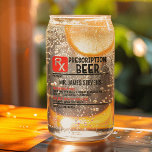 Funny Beer Prescription Personalised Name Beer Blikvorm Glas<br><div class="desc">Funny Beer Prescription Gepersonaliseerde naam Can Glass Beer Glass heeft een leuk modern design met een gepersonaliseerd recept voor bier. Personaliseer door de tekst in het tekstvak te bewerken. Creëer door Evco Studio www.zazzle.com/store/evcostudio</div>