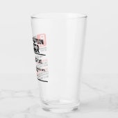 Funny Beer Prescription Personalised Name Beer Glas (Links)