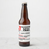 Funny Beer Prescription Persoonlijke naam Bier Etiket (Voorkant)