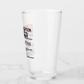 Funny Beer Prescription Persoonlijke naam Glas (Links)