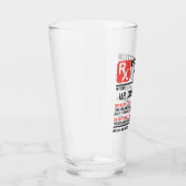 Funny Beer Prescription Persoonlijke naam Glas (Rechts)