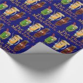 Funny Beer Pun Three Muskebeers Humoureus Cadeaupapier (Hoek)