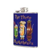 Funny Beer Pun Three Muskebeers Humoureus Heupfles (Links)
