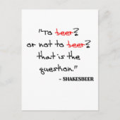 Funny Beer Quote Briefkaart (Voorkant)