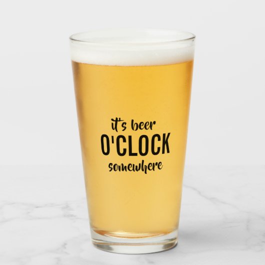 Funny beer quote glas (Voorkant gevuld)