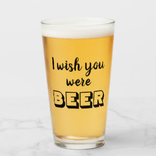 Funny beer quote glas