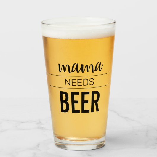 Funny beer quote glas (Voorkant gevuld)