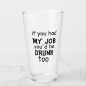 Funny beer quote glas (Voorkant)