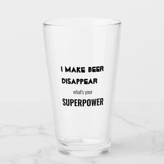 Funny beer quote glas (Voorkant)