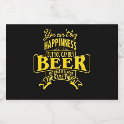 Funny Beer Quote Likeurfles Etiket (Enkel label)