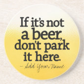 Funny Beer Quote - Maak het goed - Zandsteen Onderzetter (Voorkant)