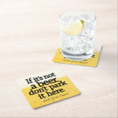 Funny Beer Quote - Maak het uw Gezegde Kartonnen Onderzetters (Insitu)