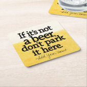 Funny Beer Quote - Maak het uw Gezegde Kartonnen Onderzetters (Schuin)