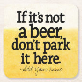 Funny Beer Quote - Maak het uw Gezegde Kartonnen Onderzetters (Voorkant)