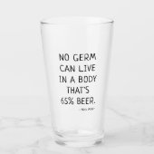Funny Beer Quote Nick Miller Glas (Voorkant)