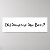 Funny Beer Quote Poster (Voorkant)