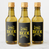 Funny Beer Quote Wijn Etiket (Flessen)