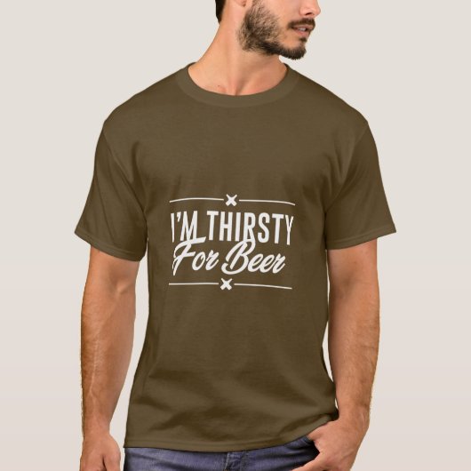 Funny Beer Quotes T- T-shirt (Voorkant)