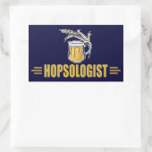 Funny Beer Rechthoekige Sticker (Tas)