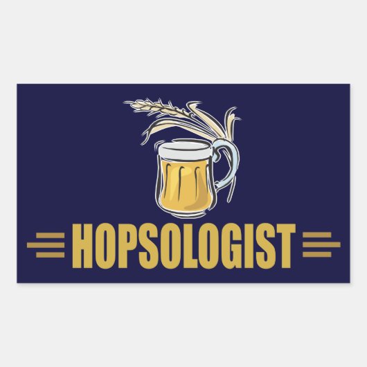 Funny Beer Rechthoekige Sticker (Voorkant)