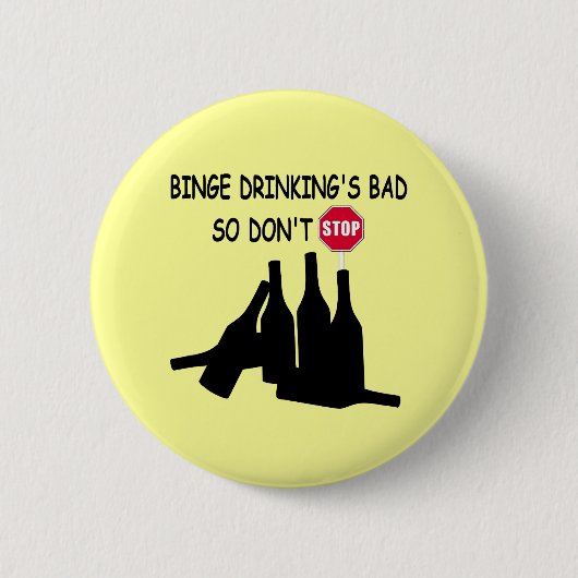 Funny Beer Ronde Button 5,7 Cm (Voorkant)