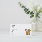 Funny Beer Sneaking Honey Visitekaartje (Staand voorkant)