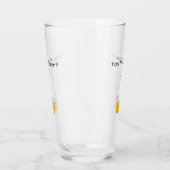 Funny Beer Snowman Pint Glass Glas (Links)