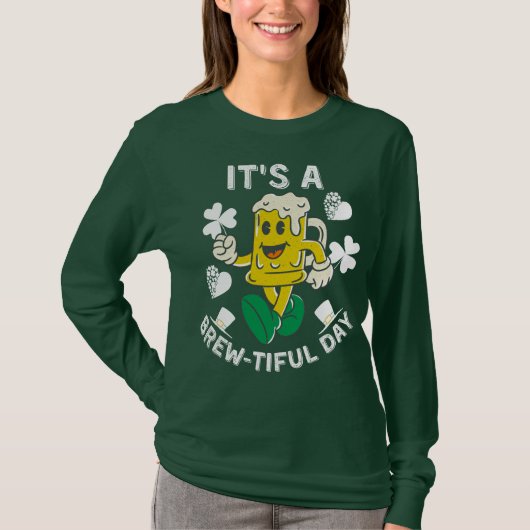 Funny Beer St. Patrick's Day T-shirt (Voorkant)