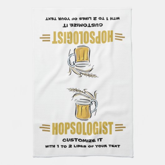 Funny Beer Theedoek (Verticaal)